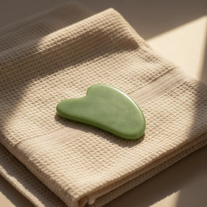 Indulge in Spa-Like Luxury at Home with Our Natural Jade Roller & Gua Sha Set - Perfect for Rejuvenating Your Skin and Soothe Your Senses!