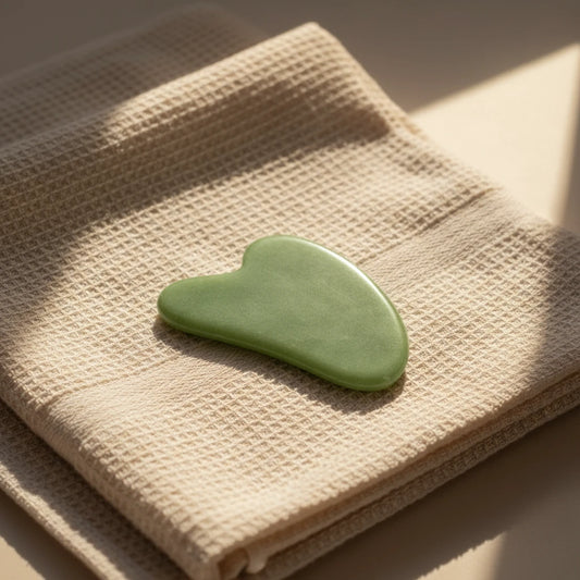 Indulge in Spa-Like Luxury at Home with Our Natural Jade Roller & Gua Sha Set - Perfect for Rejuvenating Your Skin and Soothe Your Senses!