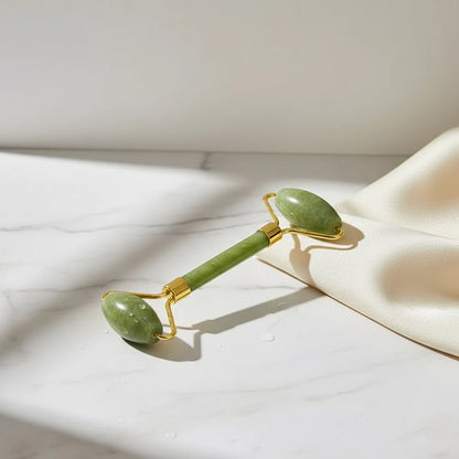 Indulge in Spa-Like Luxury at Home with Our Natural Jade Roller & Gua Sha Set - Perfect for Rejuvenating Your Skin and Soothe Your Senses!