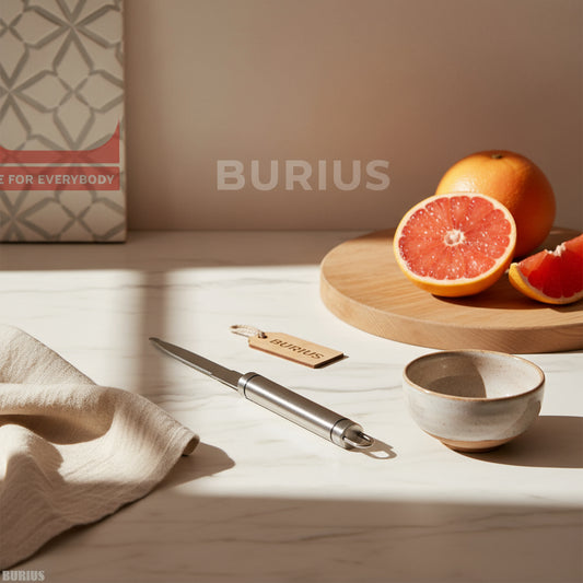 Grapefruit Knife with Curved Serrated Blade Fruit Slicer and Cutter for Oranges Kitchen Gadget Stainless Steel Small Knife for Home